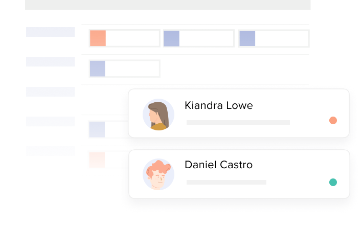 Employees showing in scheduling software